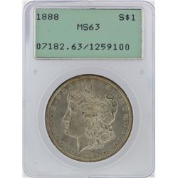 1888 PCGS MS63 Morgan Silver Dollar