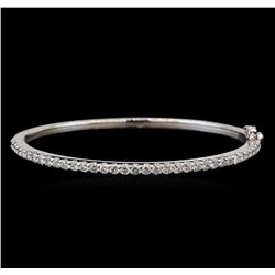 14KT White Gold 2.30 ctw Diamond Bangle Bracelet