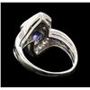 Image 3 : 0.62 ctw Ruby and Diamond Ring - Platinum