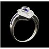 Image 4 : 0.62 ctw Ruby and Diamond Ring - Platinum