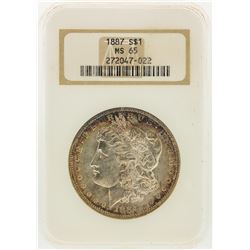 1887 NGC MS65 Morgan Silver Dollar