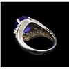 Image 3 : 14KT White Gold 3.28 ctw Tanzanite and Diamond Ring