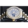 Image 7 : Rolex Two-Tone Blue String Diamond VVS Beadset DateJust Ladies Watch