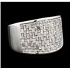 Image 1 : 0.80 ctw Diamond Ring - 18KT White Gold