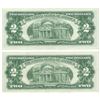 Image 2 : 1963 $2 Uncirculated Red Seal Bill Lot of 2