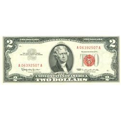 1963 $2 Choice Circulated Red Seal Note