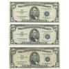 Image 1 : 1953 $5 Silver Certificate Currency Lot of 3