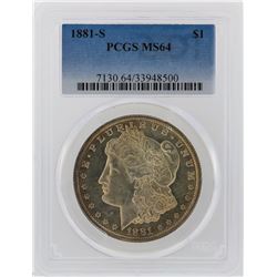 1881-S PCGS MS64 Morgan Silver Dollar