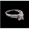 Image 1 : 1.00 ctw Diamond Ring - 14KT White Gold