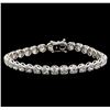 18KT White Gold 9.66 ctw Diamond Tennis Bracelet