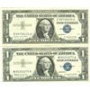 Image 1 : $1 XF/AV Silver Certificate Currency Lot of 2