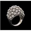 Image 4 : 14KT White Gold 0.72 ctw Diamond Ring