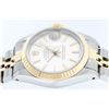 Image 6 : Rolex Two-Tone White Index Fluted Bezel DateJust Ladies Watch