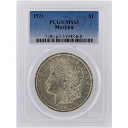 1921 PCGS MS63 Morgan Silver Dollar