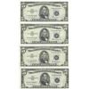 Image 1 : 1953 $5 Silver Certificate Currency Lot of 4