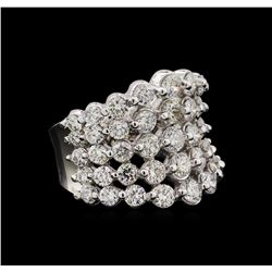 14KT White Gold 5.15 ctw Diamond Ring