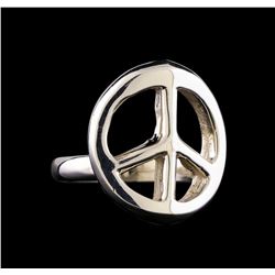 Classic Sterling Silver Peace Ring