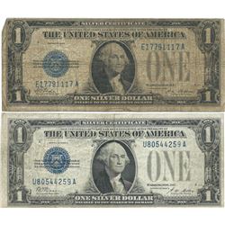 1928 $1 Silver Certificate Currency Lot of 2