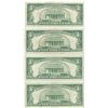 Image 3 : 1963 $5 Fine Red Seal Bill Lot of 4