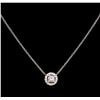 Image 1 : 0.57 ctw Diamond Necklace - 14KT Two-Tone Gold