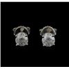 14KT White Gold 1.24 ctw Diamond Stud Earrings