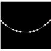 14KT White Gold 2.96 ctw Diamond Necklace