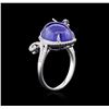 Image 3 : 18KT White Gold 9.03 ctw Tanzanite and Diamond Ring