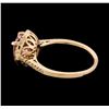 Image 3 : 1.39 ctw Morganite and Diamond Ring - 14KT Rose Gold