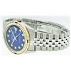 Image 5 : Rolex Stainless Steel Diamond and Ruby DateJust Men's Watch