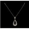 2.42 ctw Diamond Pendant With Chain - 18KT White Gold