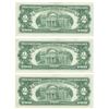 Image 2 : 1963 $2 Uncirculated Red Seal Bill Lot of 3