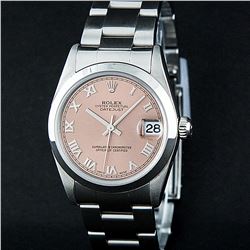 Rolex Stainless Steel Midsize DateJust Watch