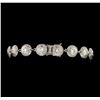 Image 3 : 7.38 ctw Diamond Bracelet - 14KT White Gold