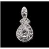0.25 ctw Diamond Pendant - 14KT White Gold