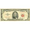 Image 1 : 1963 $5 VG/XF Red Seal Note