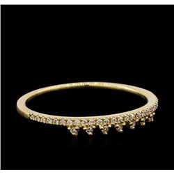 0.1 ctw Diamond Ring - 14KT Yellow Gold