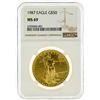 Image 1 : 1987 NGC MS69 $50 Eagle Gold Coin
