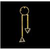 Image 2 : 0.50 ctw Diamond Pendant - 14KT Yellow Gold
