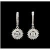 14KT White Gold 1.67 ctw Diamond Earrings
