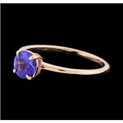 0.81 ctw Tanzanite Ring - 14KT Rose Gold