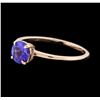 0.81 ctw Tanzanite Ring - 14KT Rose Gold