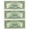 Image 3 : 1963 $5 Fine Red Seal Bill Lot of 3