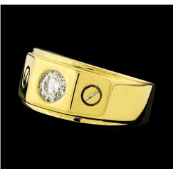 0.40 ctw Diamond Ring - 18KT Yellow Gold