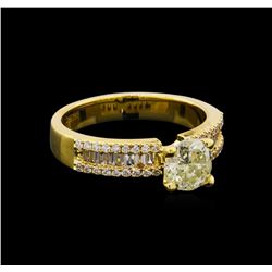 1.37 ctw Diamond Ring - 18KT Yellow Gold