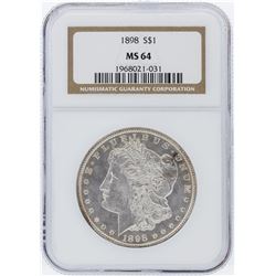 1898 NGC MS64 Morgan Silver Dollar