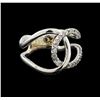 14KT White Gold 0.28 ctw Diamond Ring
