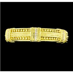 0.44 ctw Diamond Bracelet - 18KT Yellow Gold