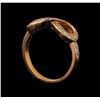 Image 4 : 14KT Rose Gold 0.37 ctw Diamond Ring