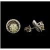 Image 2 : 2.24 ctw Diamond Earrings - 14KT White Gold