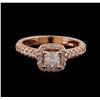 Image 2 : 0.75 ctw Diamond Ring - 14KT Rose Gold